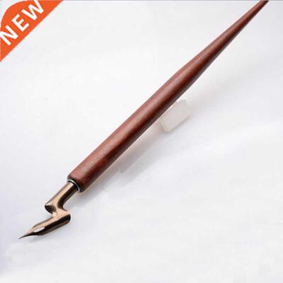 Antique Wooden Gothic Elbow Dip Pen Handwriting Calligraphy