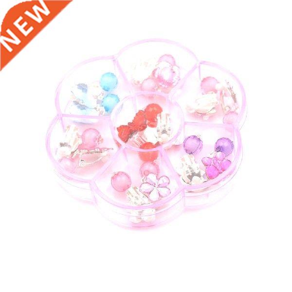 7 Pairs/Box Lovely Earrings Clip-On No Pierced Pendant