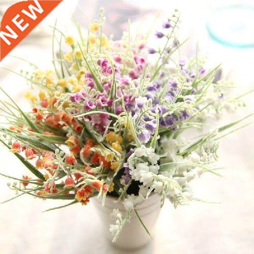 Creative Small Fresh Hanging Bell With Grass Fake Flowers