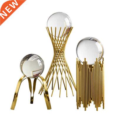 Lght Luxury Modern Metal Crystal Ball Crafts Stylsh Home