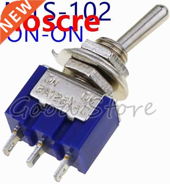 5pcs/lot Mini MTS-102 3-Pin G107 SPDT ON-ON 6A 125V 3A250VA