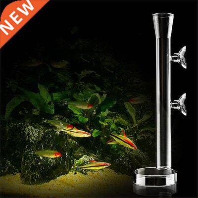 New Clear Glass Shrimp Feeding Tube Tray Dish Fish Food