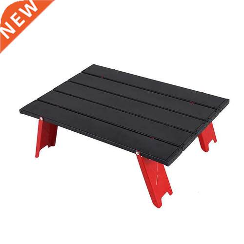 NEW Mini Black Outdoor Aluminum alloy Folding Table Furnitur