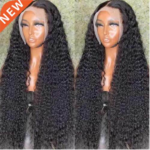 26Inch Long 180 Density Kinky Curly Black Natural Lace Front