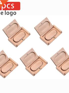 JASTER 5pcs/Lot (Free LOGO) USB 2.0 Wooden with Box Flash Dr