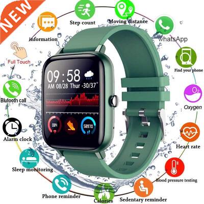 2022 Smart Watch Men Women Full Touch Blood Pressure Monitor