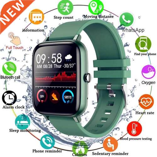 2022 Smart Watch Men Women Full Touch Blood Pressure Monitor
