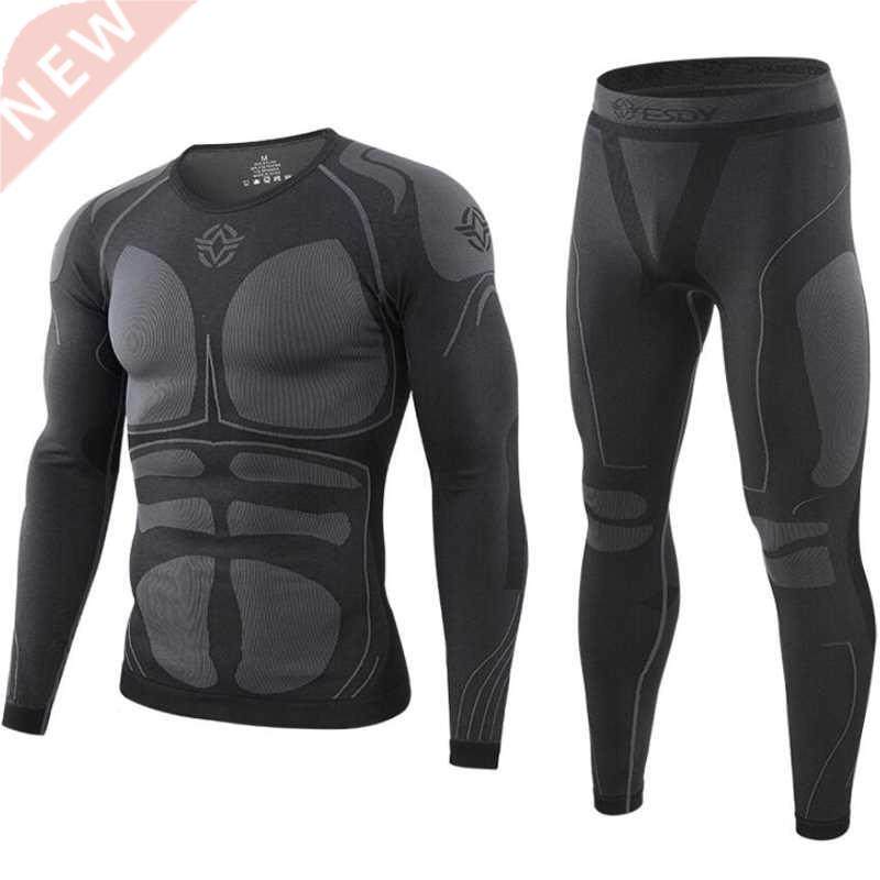 seamless tight tactical thermal underwear men outdoor sports