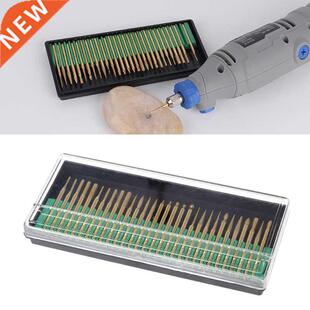 0Pcs mm Titanium Coated Diamond Burs Bit Set Dremel Assort