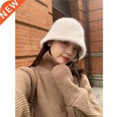 Rabbt Fur Autumn Fashon Women Artfcal Hat New Bucket