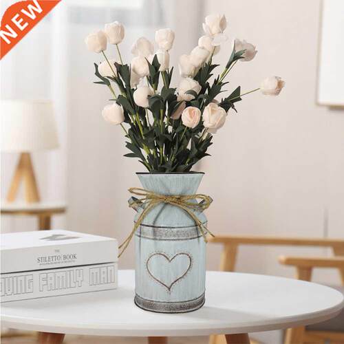 Garden Metal Flower Vases Home Wedding Artificial Flowers Bu