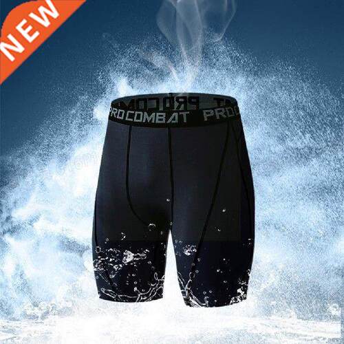 Mens Compression Tights Shorts Skinny Leggings Bodybuilding