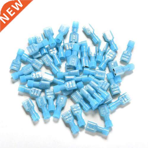50PCS 16-14AWG Female Spade Insulated Electrical Cable Conne