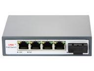 5 Port Gigabit Switch, 4E AT PoE Ports and One Fiber port 1.