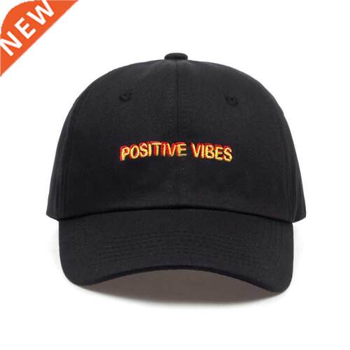 2018 new Positive Vibes Cotton Embroidery Baseball cap men
