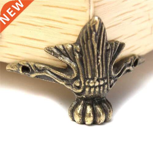 4PCS 40x30mm Antique Wood Box Feet Leg Corner Protector Tria
