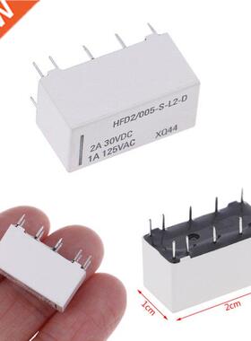 12V Coil Bistable Latching Relay DPDT 30VDC 2A 1A 125VAC HFD