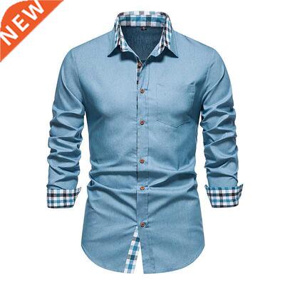 2022 Autumn New Men's Casual Formal Shirt Button Up Shirt Lo