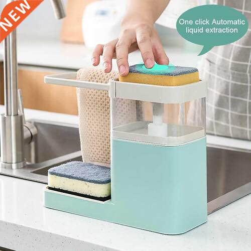 Two In One Sponge Drain Soap Dispenser With Sponge Pump