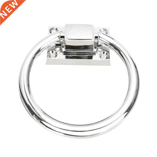 Door Pull Ring Shiny Silver Drop Cabinet Knob Pull Ring Wood