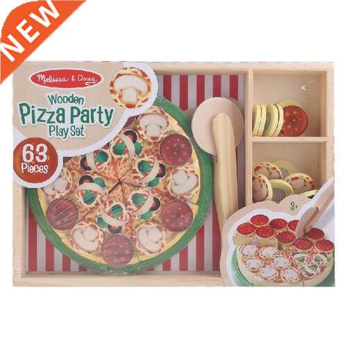 Magnetic Cutting Toy Play Pizza Pretend Game Model Pizzas