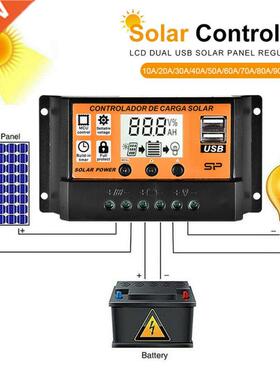60A/50A/40A/30A/20A/10A 12V 24V Auto Solar Charge