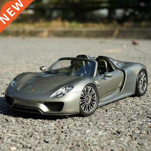 WELLY Diecast 1:18 Scale Porsche 918 Convertible Sports Allo