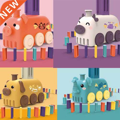 Electric Automatic Laying Domino Brick Train Building Blocks