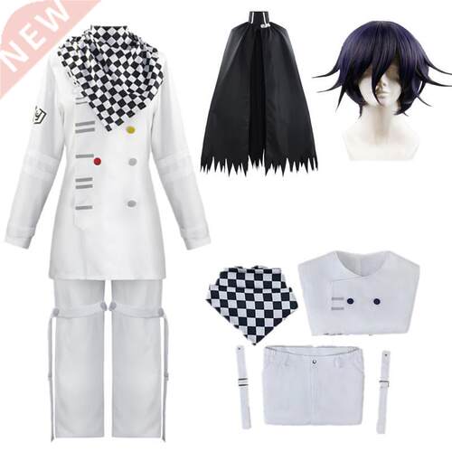 Anime Danganronpa V3 Kokichi Oma Uniforms Scarf Cloak Set Co