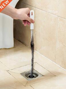 45cm Pipe Dredging Brush Bathroom Hair Sewer Sink Cleaning B