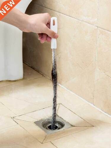45cm Pipe Dredging Brush Bathroom Hair Sewer Sink Cleaning B
