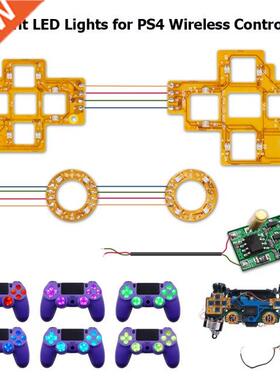 Multi-Colors Luminated D-Pad Thumsticks Face Buttons DTF LED