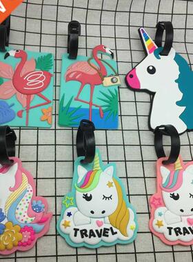 5 Cartoon Unicorn Travel Accessories Luggage Tag Suitcase Fl