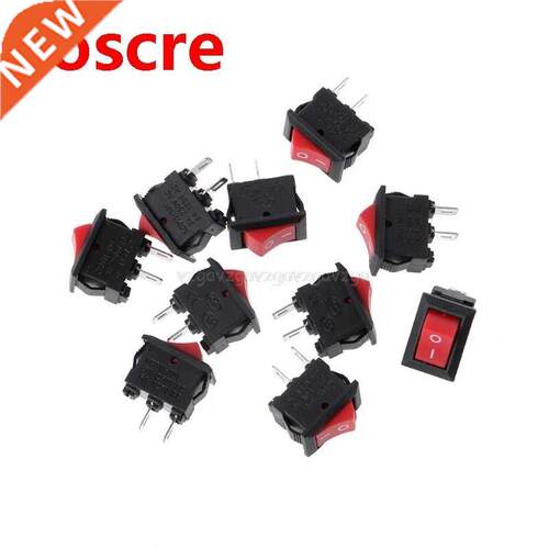 10 Pcs 2 Pin 10x15mm SPST ON/OFF Soldering Terminal Boat Roc