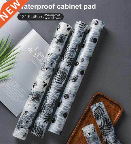 1 Roll Kitchen Table Mat Waterproof Oilproof Cabinet Shelf