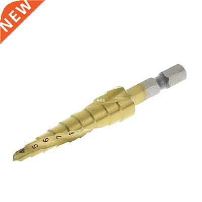 HSS Spiral Grooved Step Cone Drill Bit 1/4