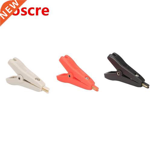 P2005 3Pcs Copper Gold Plated Clip Kelvin Test Clip 10A Go