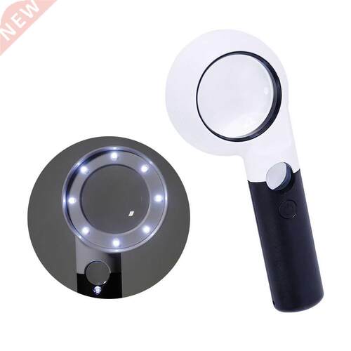 7X 20X Magnifier 9 LED Jewelry Appreciation Reading Magnifie