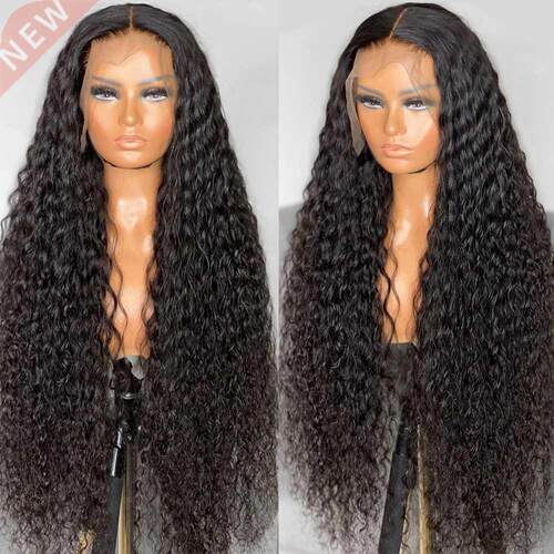 Deep Wave 13x6 Lace Frontal Human Hair Wigs razilian Lace C