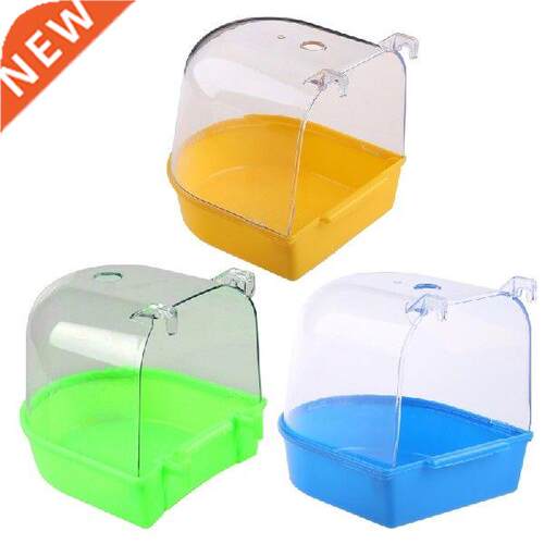 Bird Bath Tub for Cage Parrot Anti-Slip Birdbath Shower