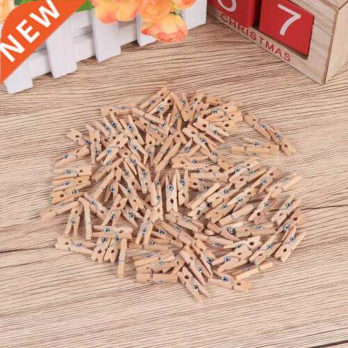 Wooden Clips Clothes Clothespins Photo Clip String Pins