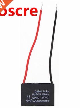2pcs 450V 1.8uF CBB61 Terminal Ceiling Fan Motor Running Rec