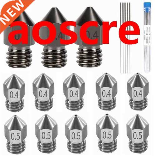13 Pcs Mk8 Nozzles 3D Printer Extruder Nozzles Hardened Stee