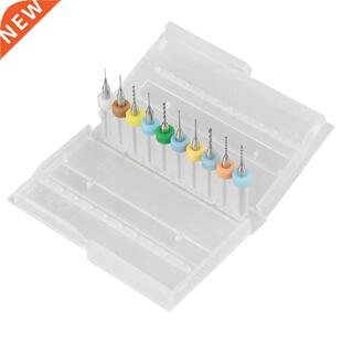 10Pcs 0.3-1.2mm Tungsten Carbide Micro Drill Bits Set Tool f