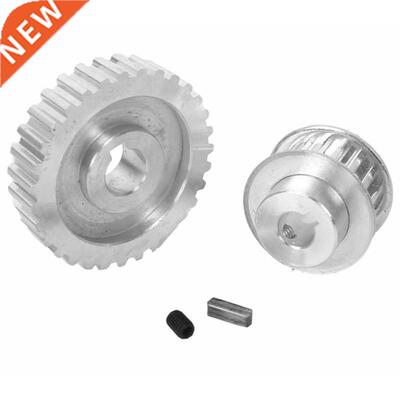 2Pcs Metal Synchronous Pulley Gear Motor Belt Gear Drive