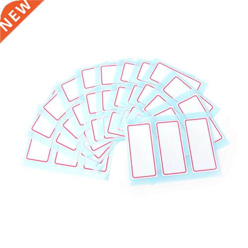12 Sheets Blank Stickers Self Adhesive Label Blank Note Labe