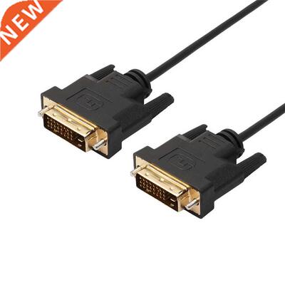 1.8m LCD Monitor DVI D To DVI-D Gold Male 24+1 Pin Link TV C