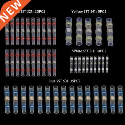 50Pcs Het Shrink Butt Connector Set Wterproof Solder Sel
