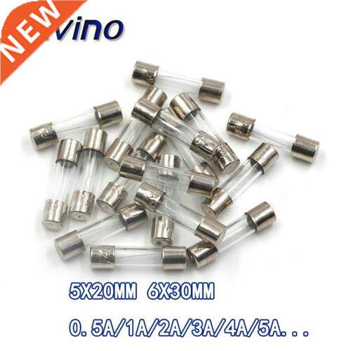 10pcs/lot One Sell 5*20mm 6*30mm Fast Blow Glass Tube Fuses