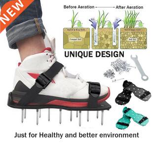 Lawn Aerator Shoes Grass Spiked Gardening Walking Revitalizi